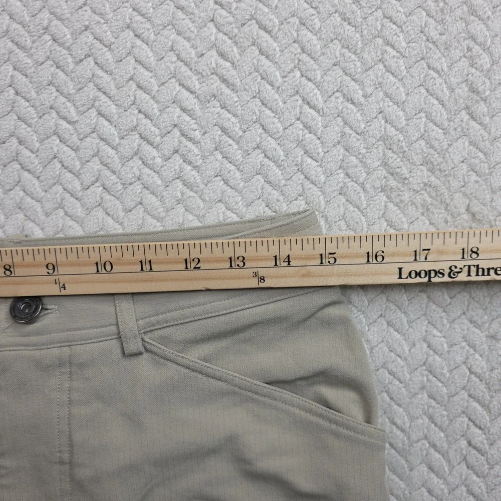 Lululemon Cadence Commute Shorts Tan Khaki Nylon Stretch Size 30